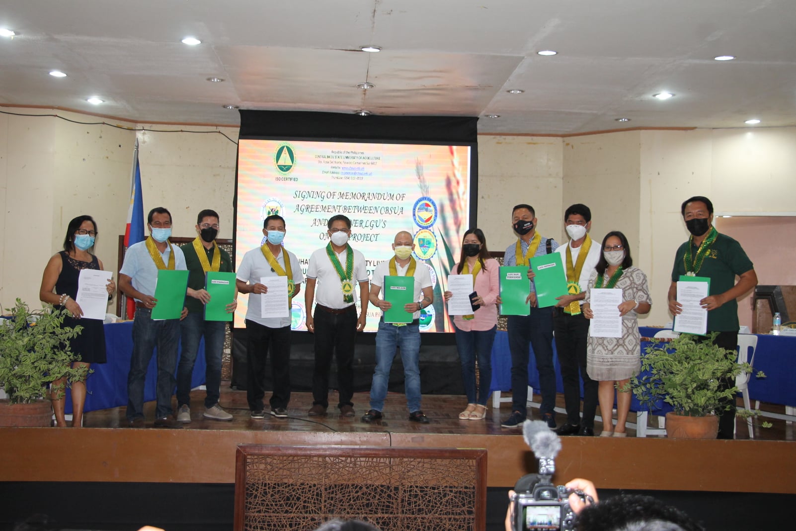 Collaboration between Central Bicol State University of Agriculture and Ten LGUs in Camarines Sur