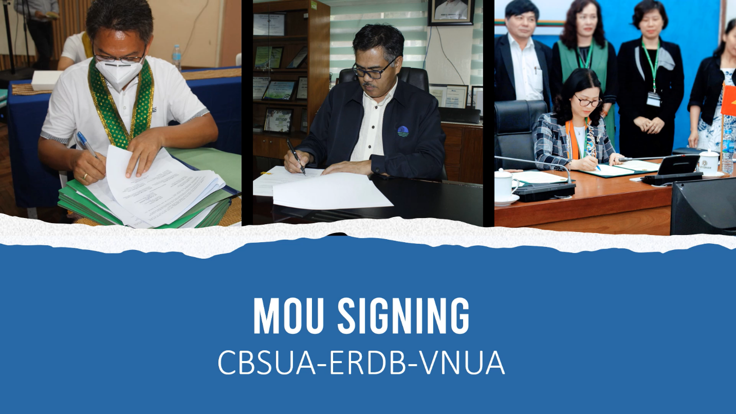 CBSUA, DENR-ERDB, Vietnam Agri-U sign Research MOU