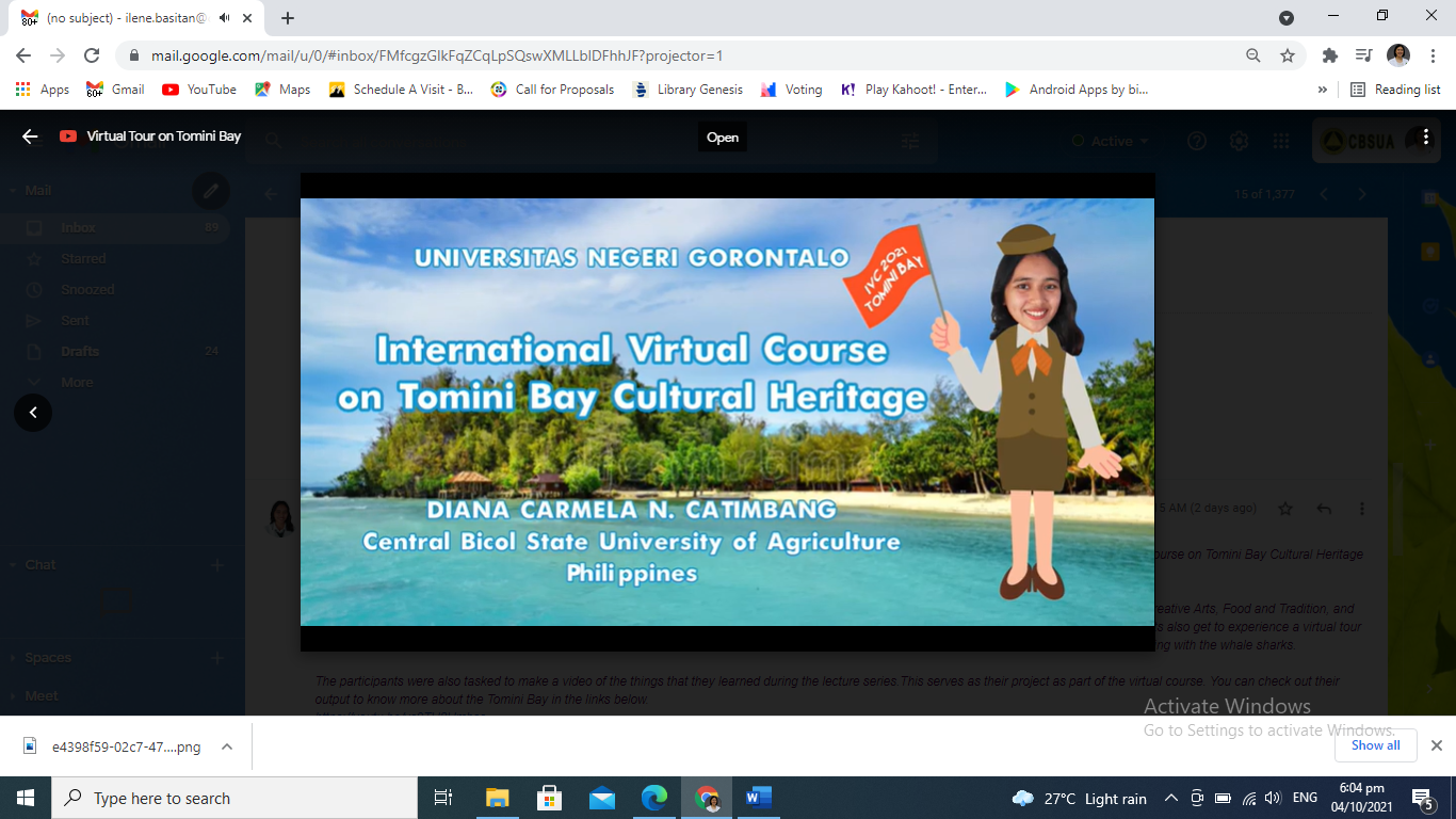 CVM students represent Philippines in the international virtual heritage course