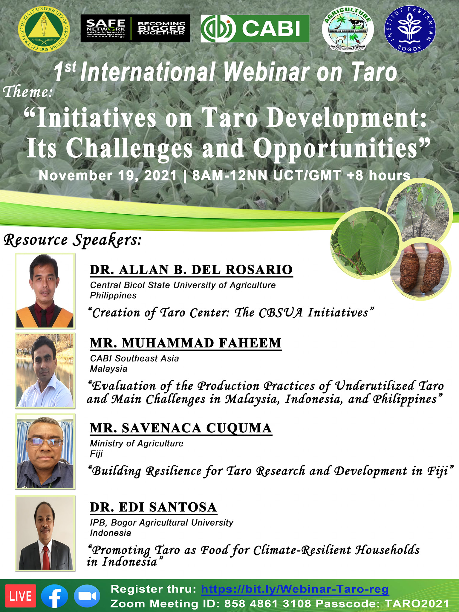International Webinar on Taro Production and Development