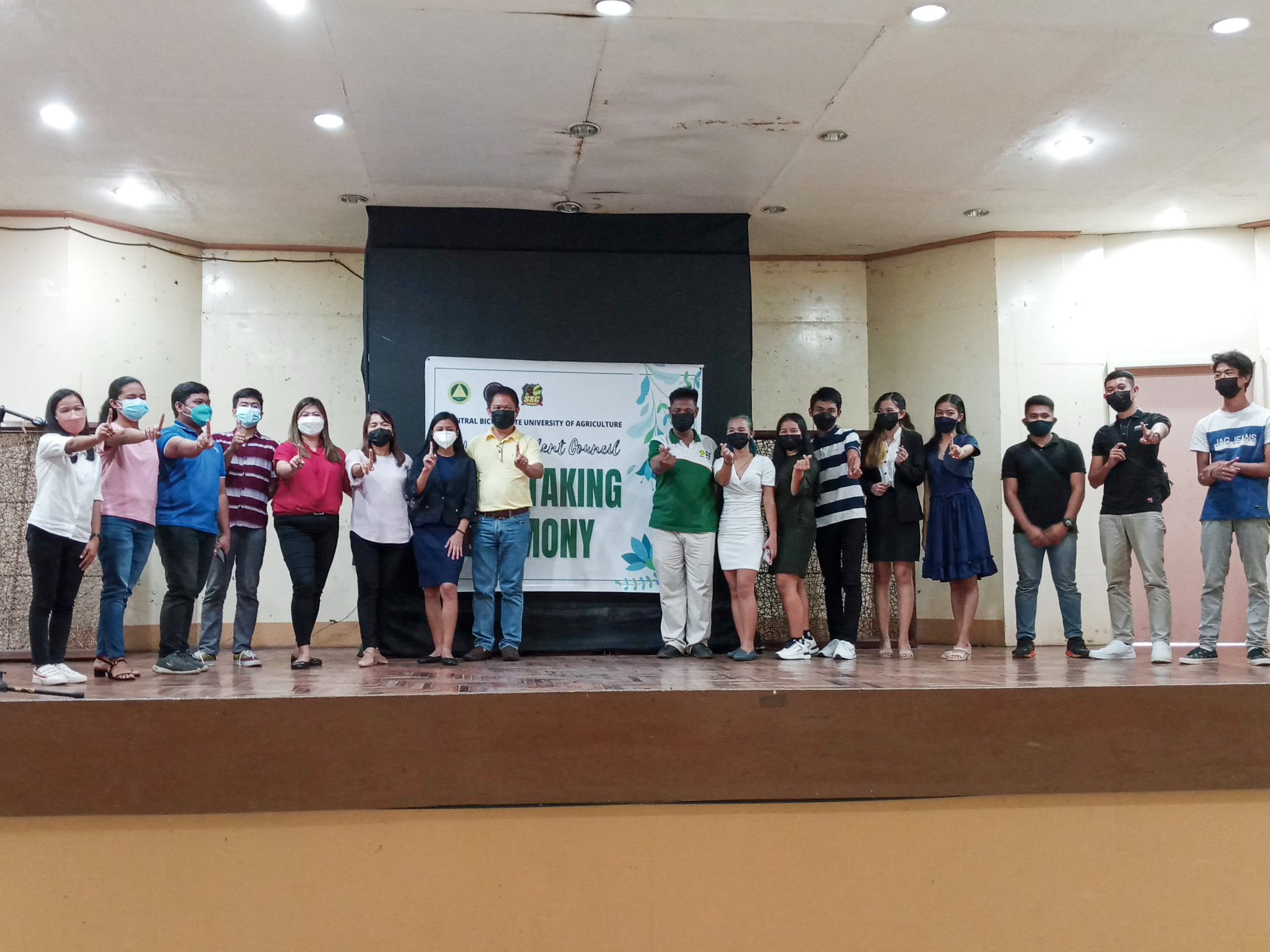 Supreme Student Council of CBSUA- Pili Campus newly elected officers conducted their Oath Taking Ceremony