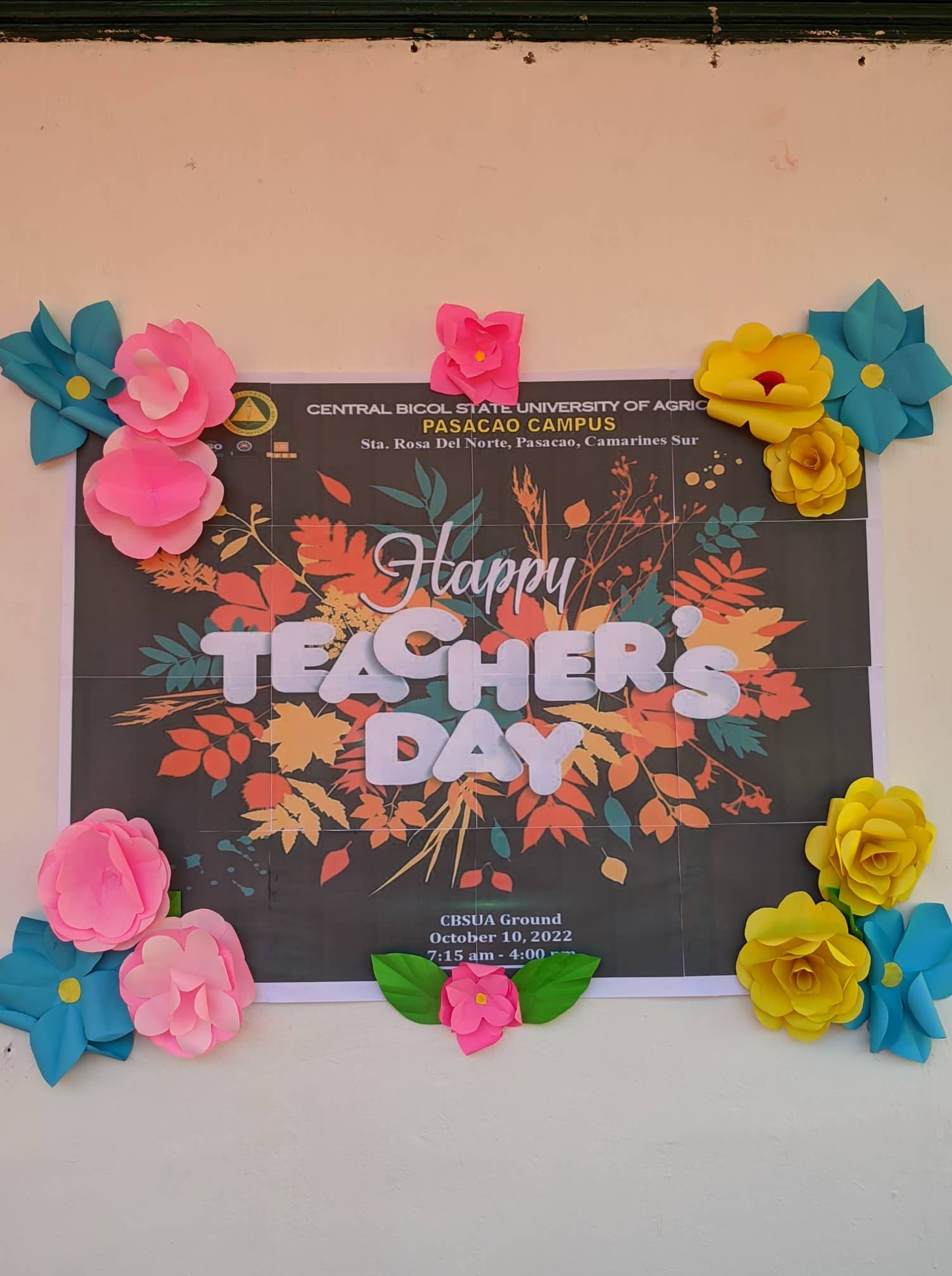CBSUA PASACAO CAMPUS, CELEBRATE’S WORLD TEACHERS DAY