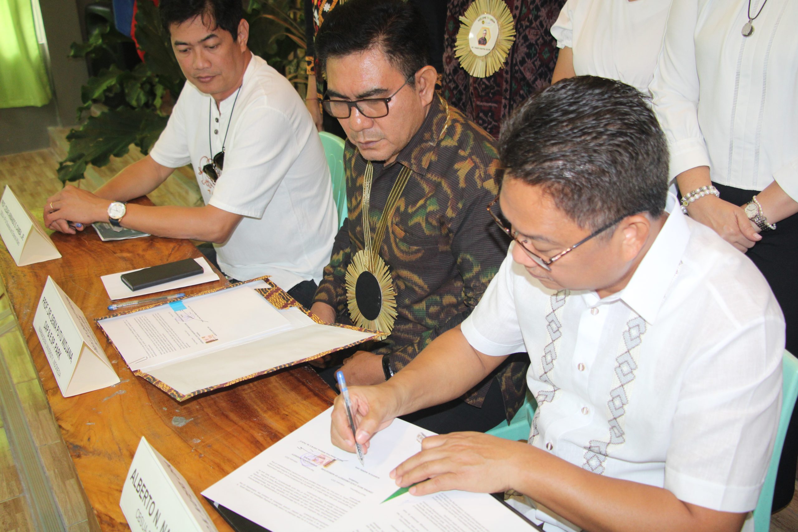 CBSUA, UnWar SIGN MOU, VISIT CALABANGA FOR A TECHNOLOGY-SHARING SESSION