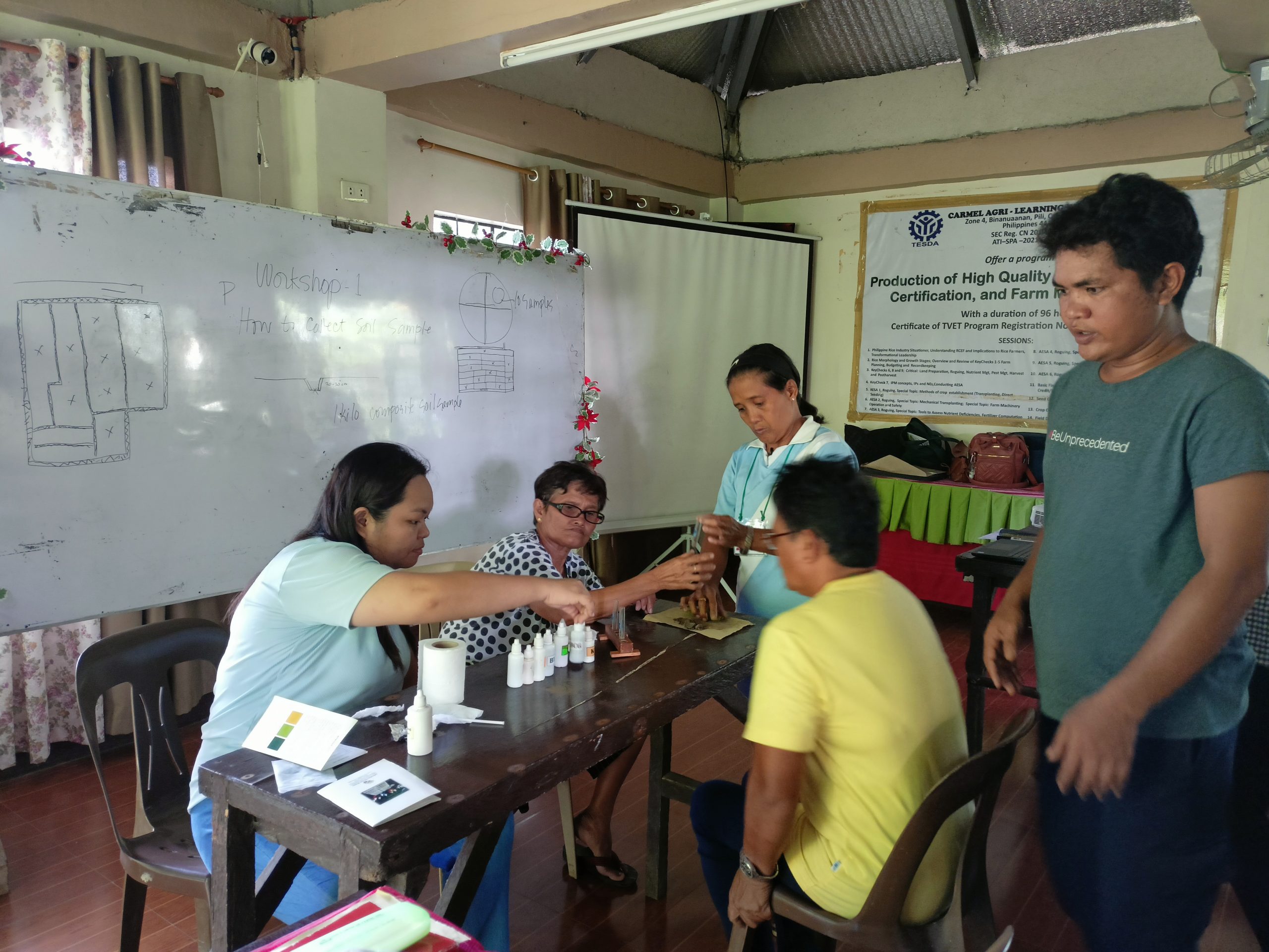 CBSUA CONDUCTS SOIL SAMPLE COLLECTION, POST-HARVEST, AND INDIGENOUS PRACTICES TRAINING AT CARMEL AGRI-LEARNING FARM, INC.